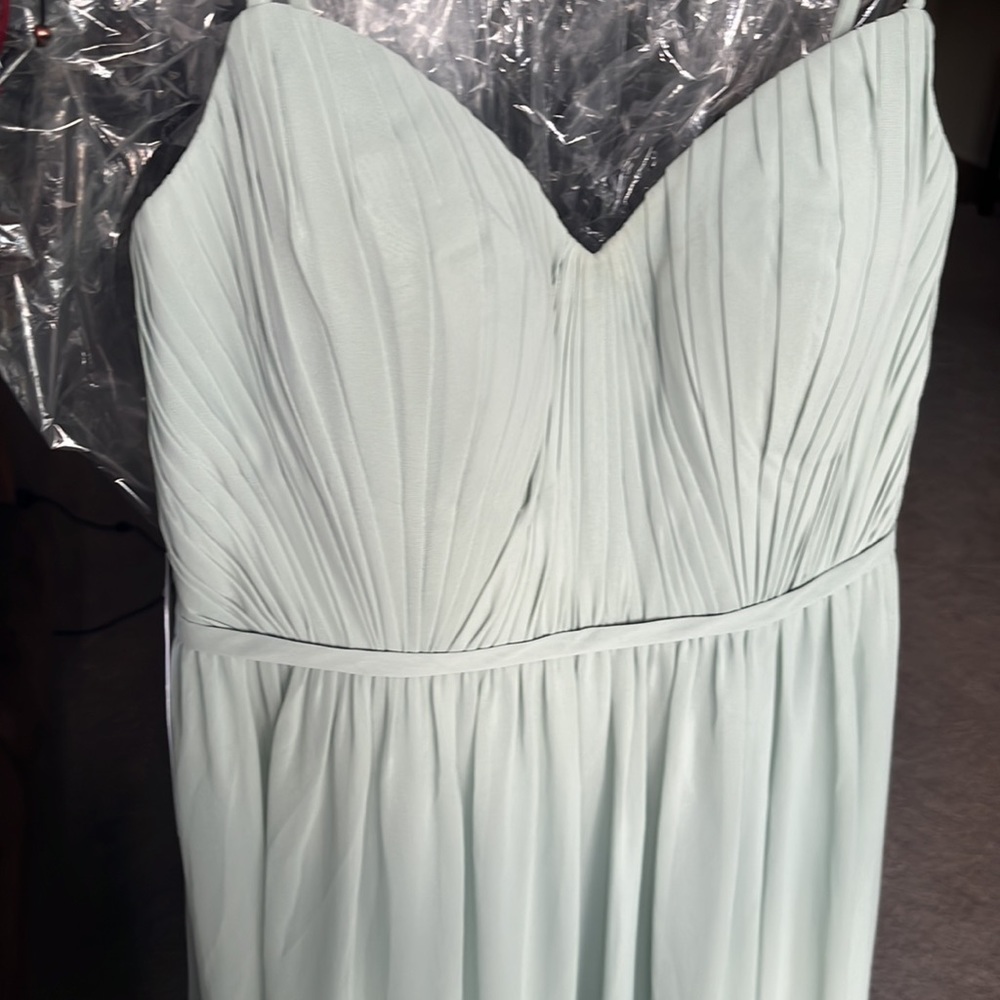 Brand new with tags Azazie bridesmaid never worn sage green dress